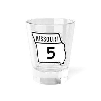 MO-5 1948 (Missouri) (Road Sign) Shot Glass 1.5oz