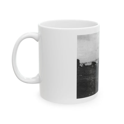 Belle Plains, Va., May 16, 1864, Encampment Of 2nd New York And 1st Massachusetts Heavy Artillery (U.S. Civil War) White Coffee Mug