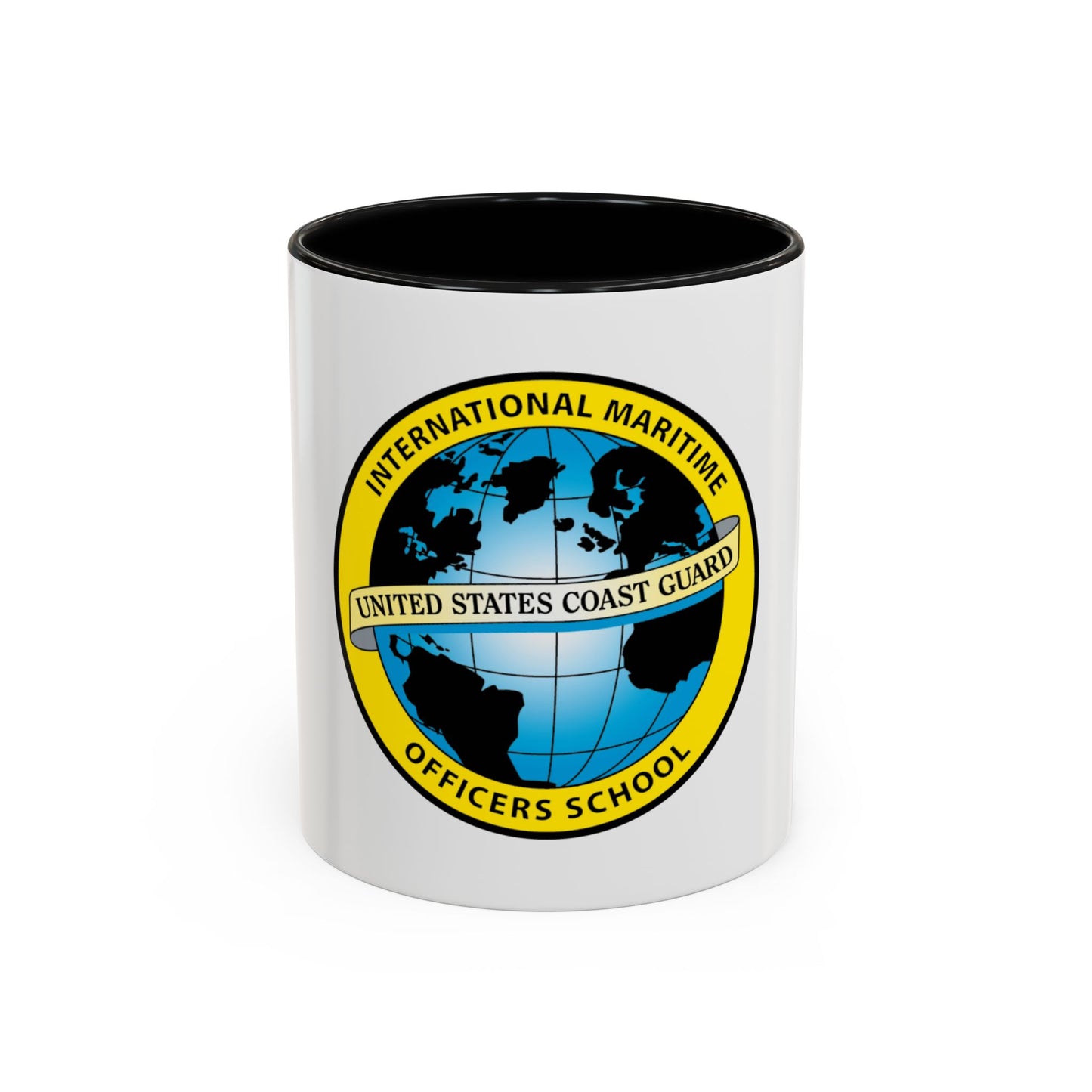 International Maritime Officers School USCG (U.S. Coast Guard) Accent Coffee Mug
