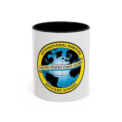 International Maritime Officers School USCG (U.S. Coast Guard) Accent Coffee Mug