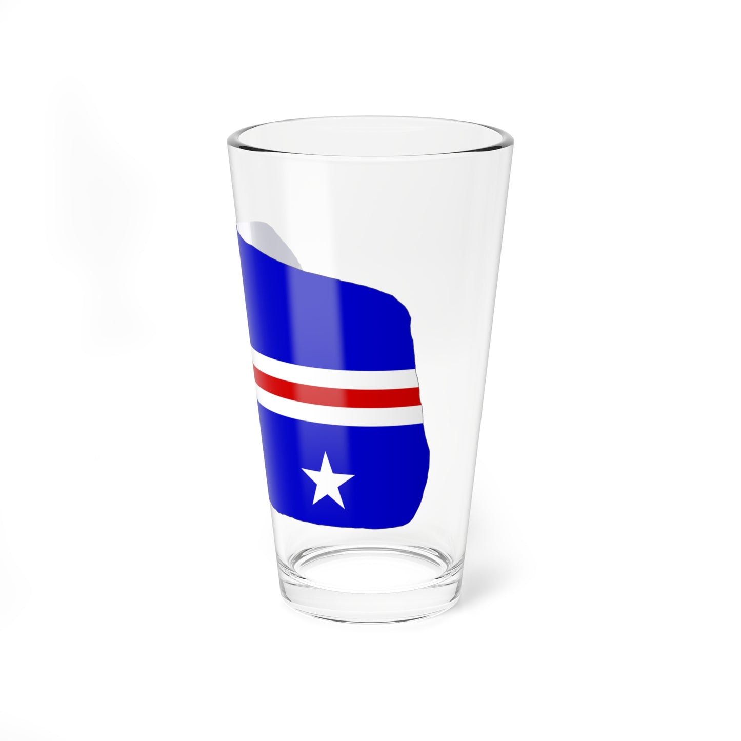 Jarvis Island flag map local (United States) Pint Glass 16oz