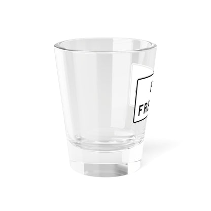 MUTCD-CA R58-1 (California) (Road Sign) Shot Glass 1.5oz