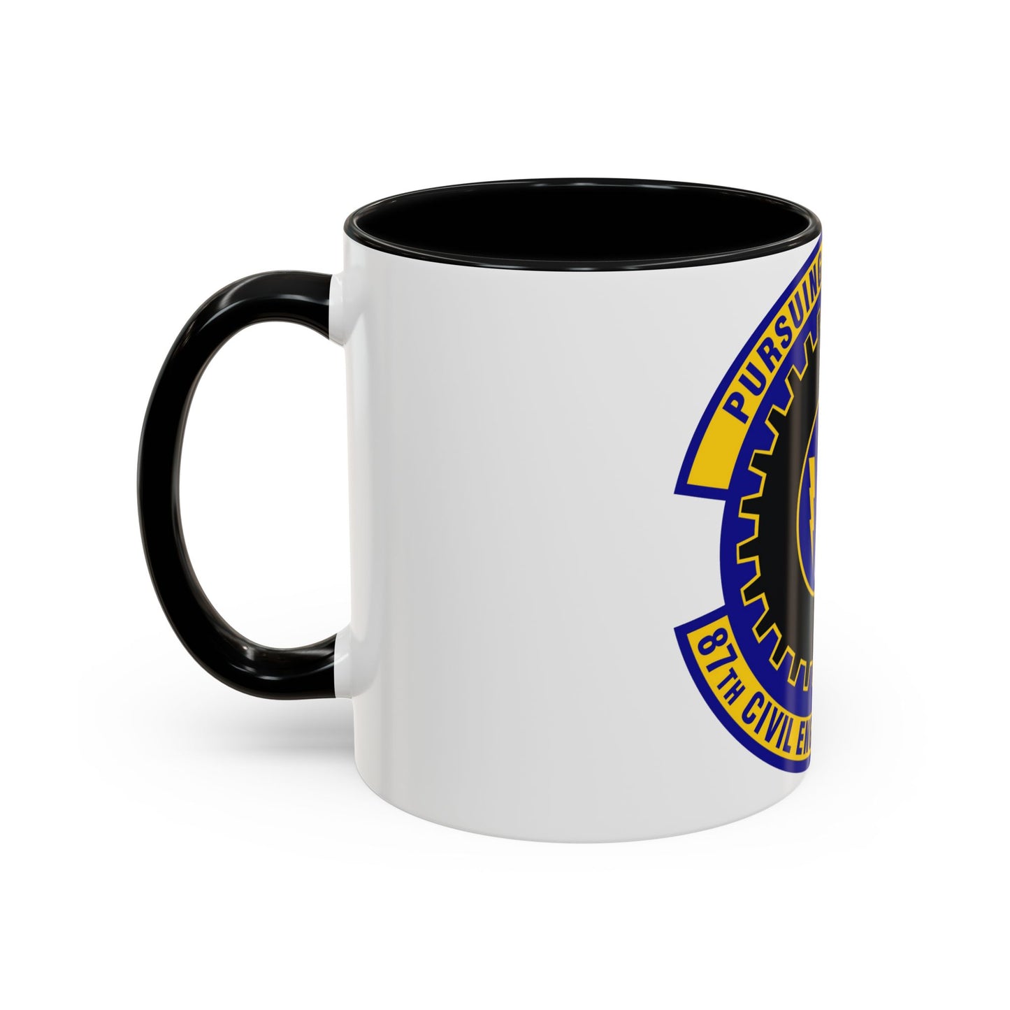 87th Civil Engineer Squadron (U.S. Air Force) Accent Coffee Mug