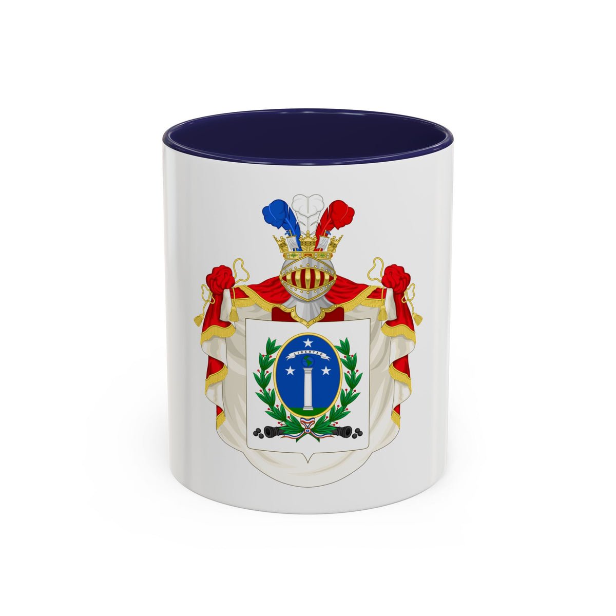 Ornamented Coat of Arms of Chile (1819-1834) Cerro Castillo Version - Accent Coffee Mug