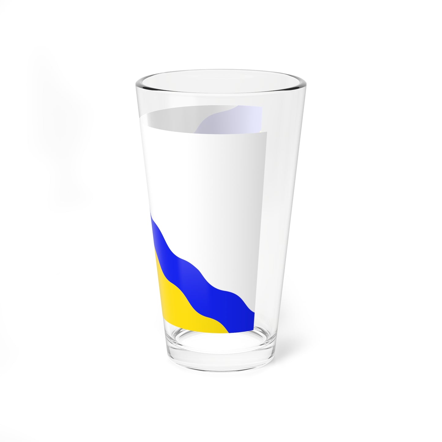 Flag of Novovarshavsky rayon Omsk oblast 2006 (Russia) Pint Glass 16oz