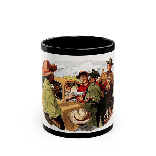 Born to Pick Cotton, Collier's, September 27, 1952 - Black Coffee Mug-11oz-Go Mug Yourself