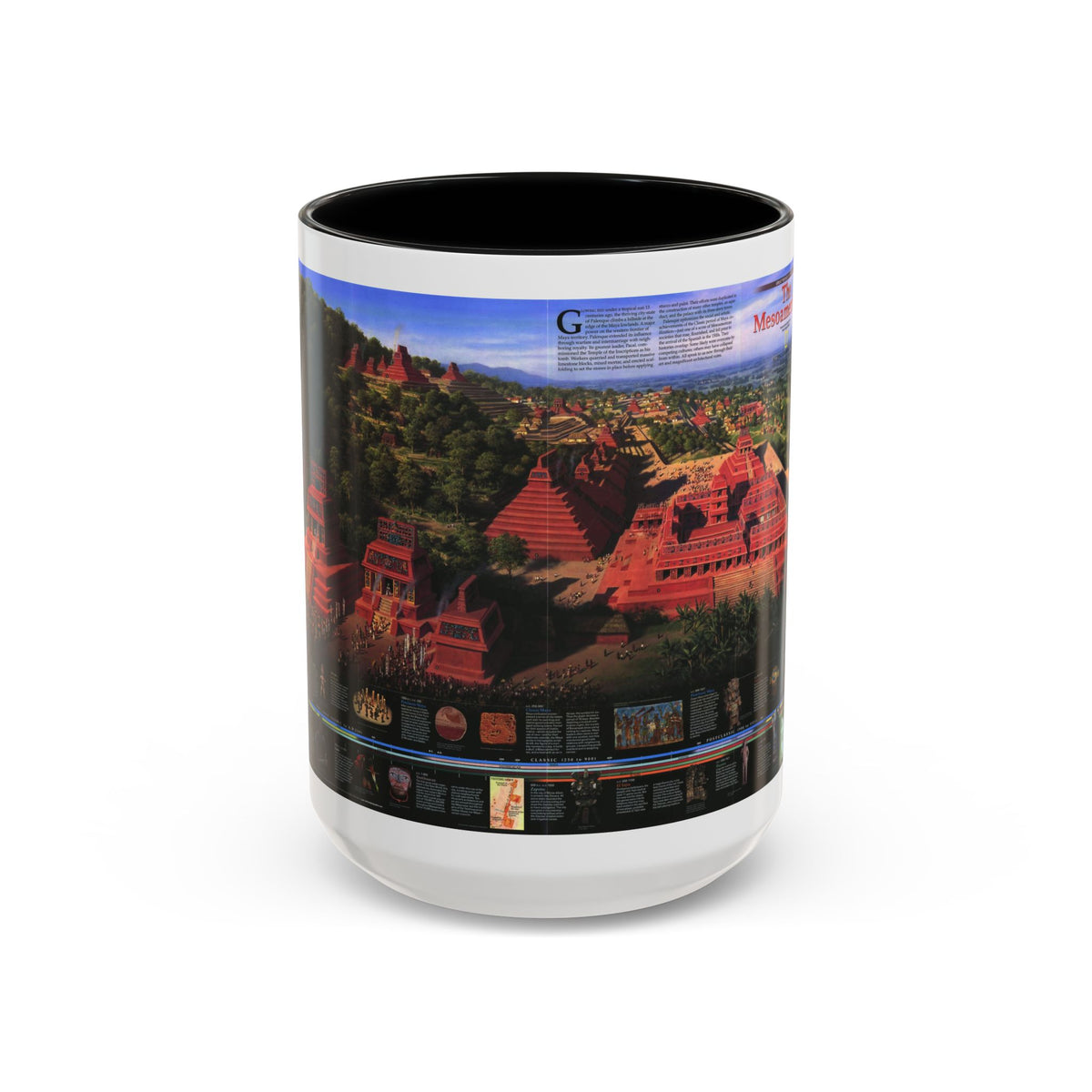 North America - The Mesoamericans (1997) (Map) Accent Coffee Mug