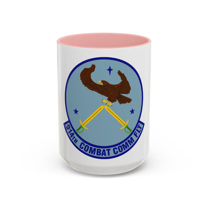 914th Combat Communications Flight (U.S. Air Force) Accent Coffee Mug