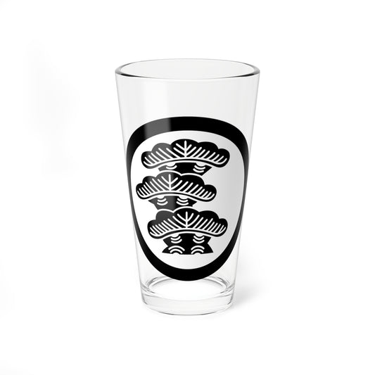 Three Pine Trees Kamon (Japan) (Coat of Arms) Pint Glass 16oz