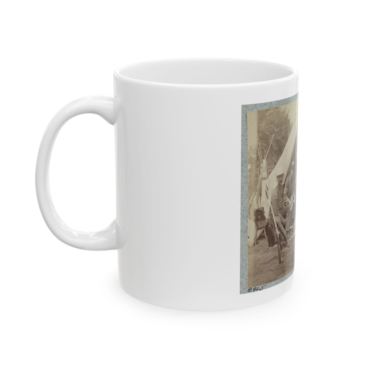 7th New York State Militia, Camp Cameron, D.C., 1861 034 (U.S. Civil War) White Coffee Mug