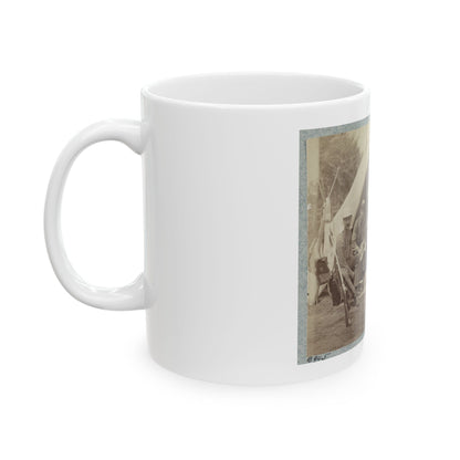 7th New York State Militia, Camp Cameron, D.C., 1861 034 (U.S. Civil War) White Coffee Mug