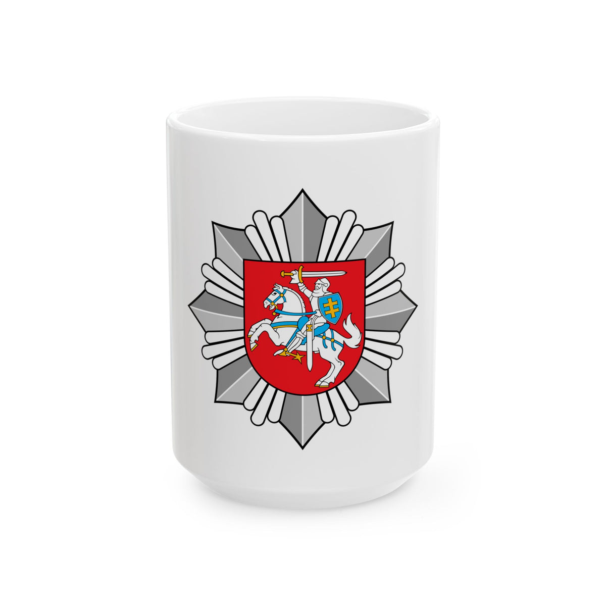 Logo of the Police of Lithuania - White Coffee Mug