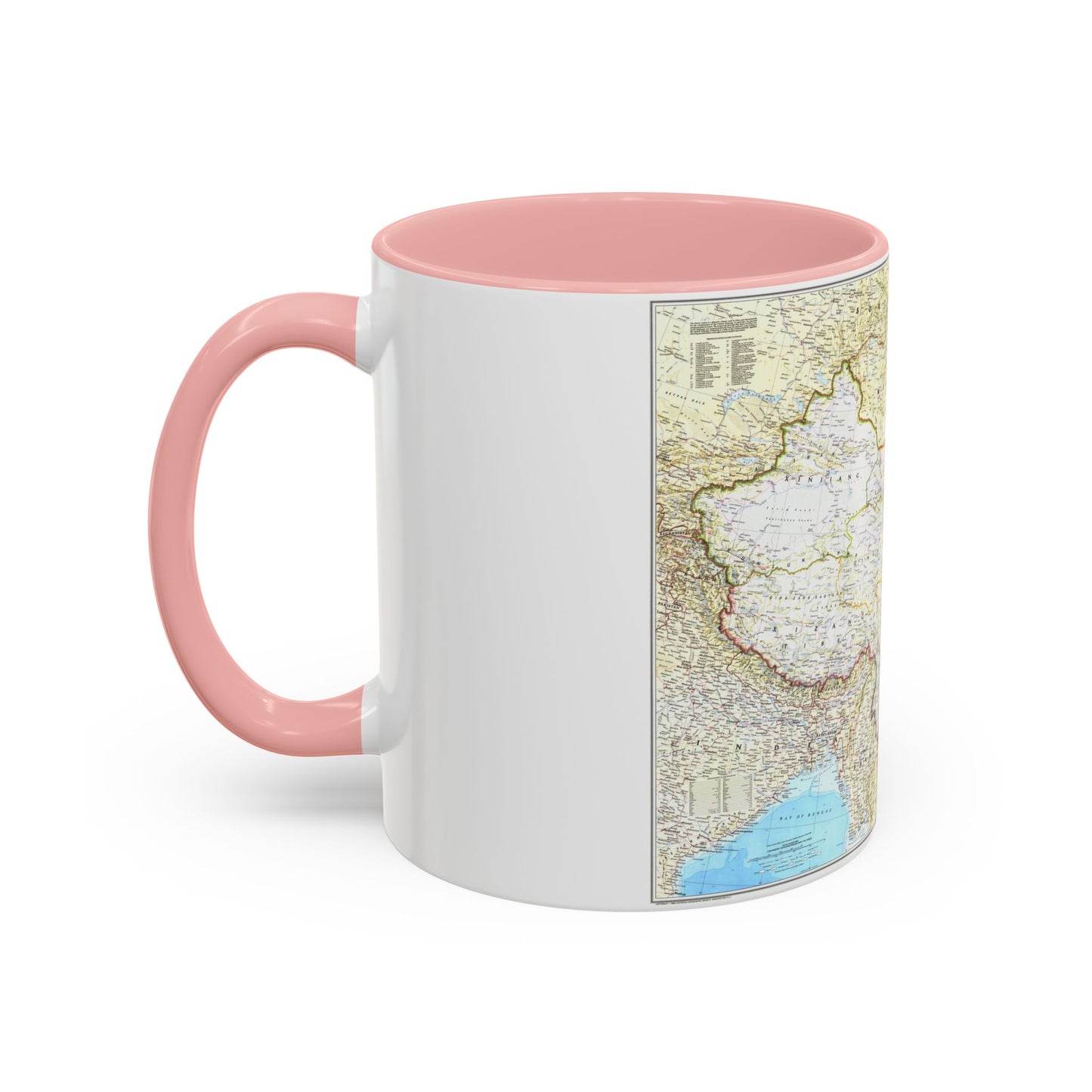 China - The People's Republic (1980) (Map) Accent Coffee Mug