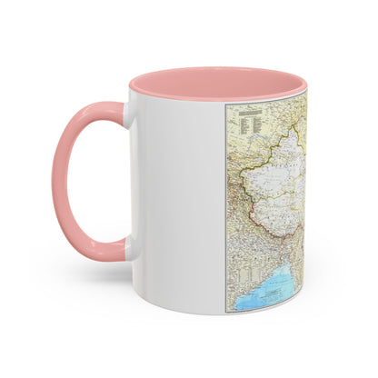 China - The People's Republic (1980) (Map) Accent Coffee Mug