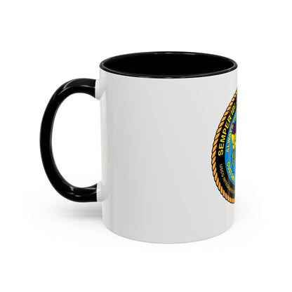 USCG ISC New Orleans (U.S. Coast Guard) Accent Coffee Mug