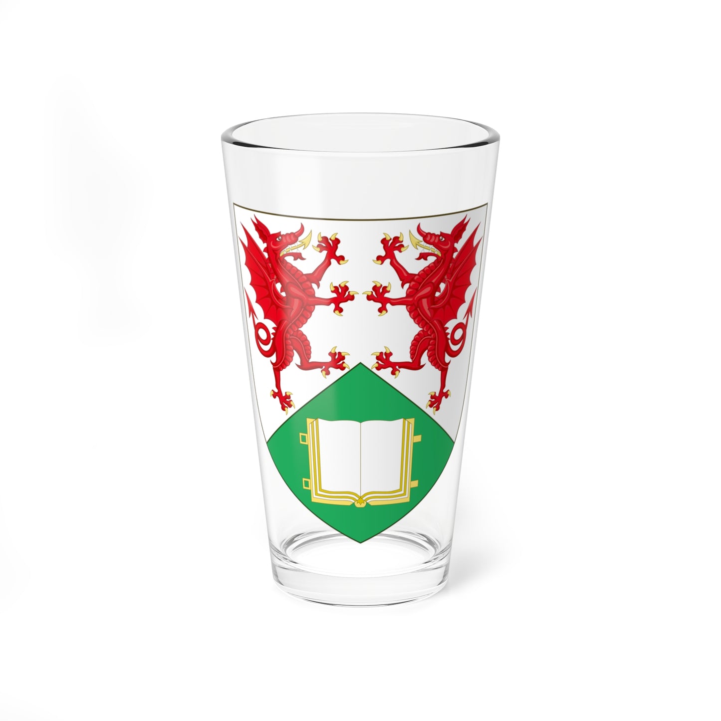 Shield of Aberystwyth University (United Kingdom) (Coat of Arms) Pint Glass 16oz