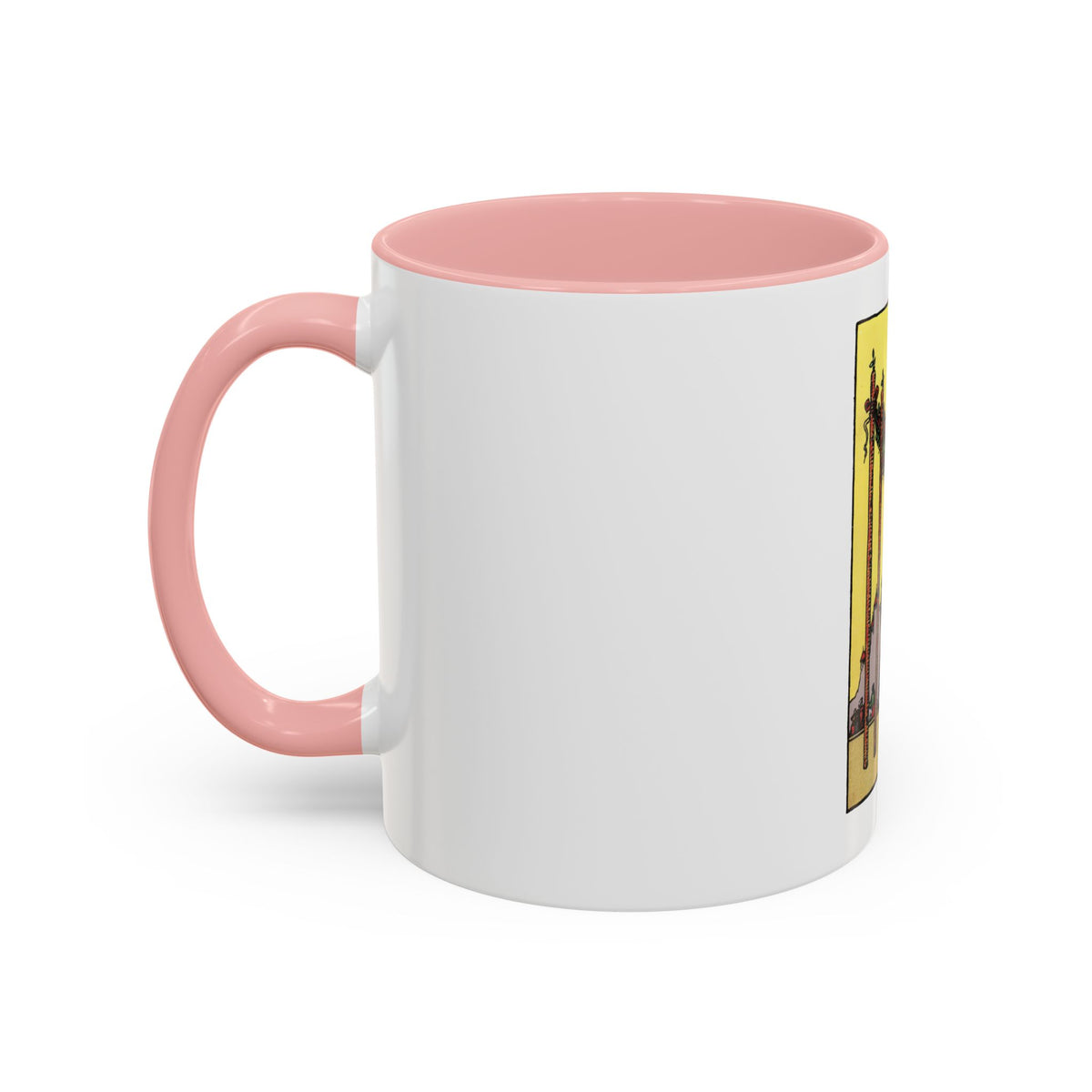 The 4 of Wands (Tarot Card) Accent Coffee Mug