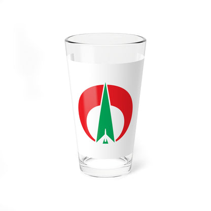 Flag of Oki Fukuoka (Japan) Pint Glass 16oz