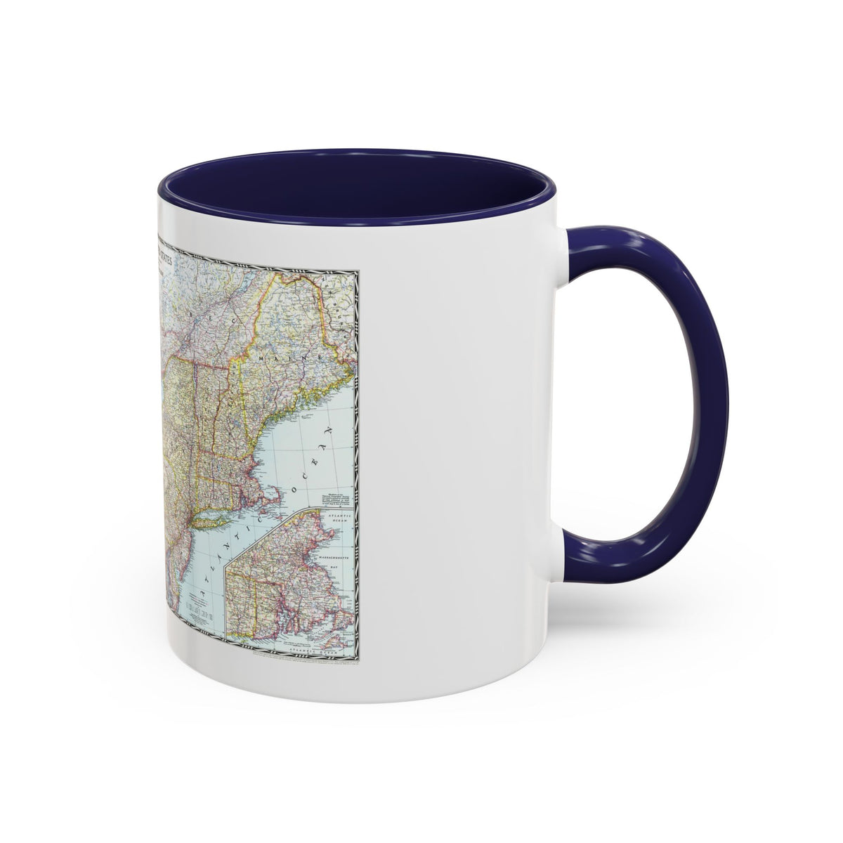 USA - Northeastern (1945) (Map) Accent Coffee Mug