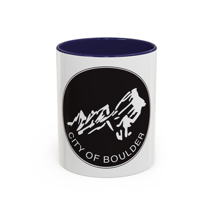 Seal of Boulder Colorado - Accent Coffee Mug