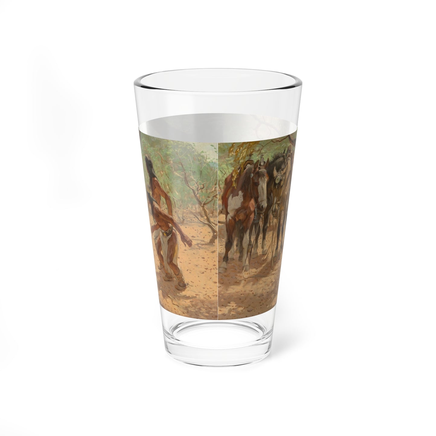 My Father and the Winning of the West, The Saturday Evening Post, 1955 (Magazine Illustration) Pint Glass 16oz