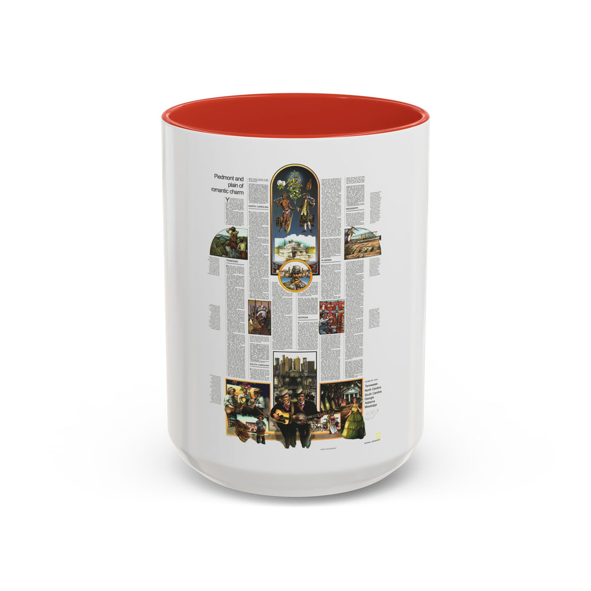 USA - Southeast 2 (1975) (Map) Accent Coffee Mug