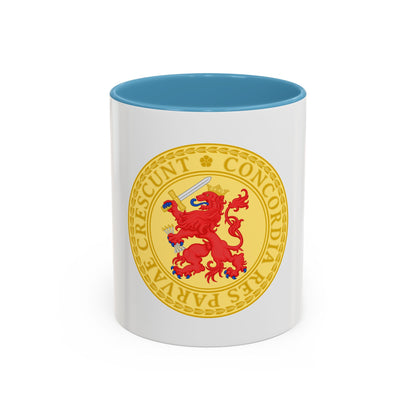 Great Seal of the Batavian Republic (1802) - Accent Coffee Mug