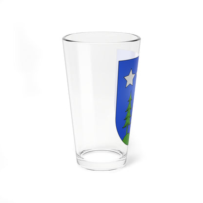 La Roche-coat of arms (Switzerland) (Coat of Arms) Pint Glass 16oz