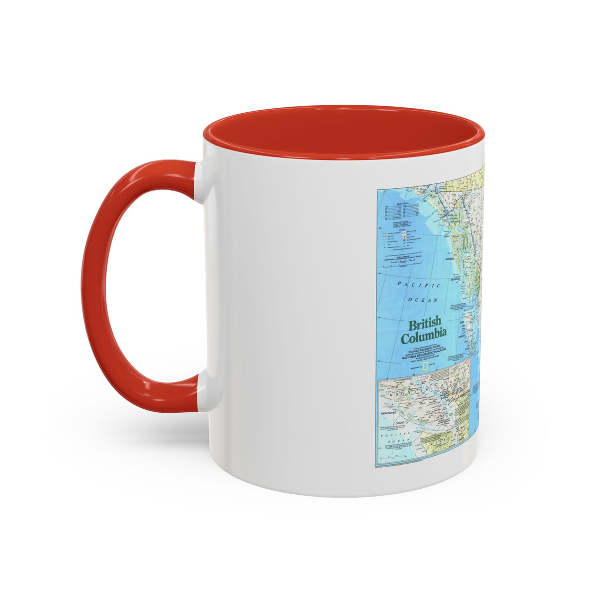 Canada - British Columbia 1 (1992) (Map) Accent Coffee Mug