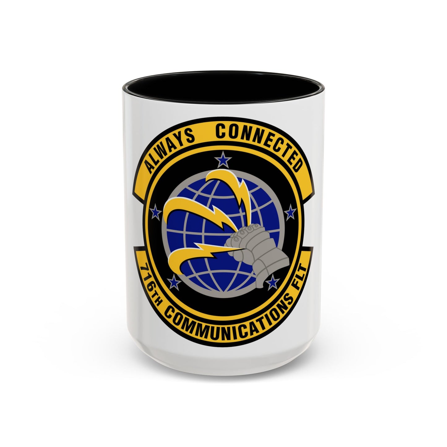 716th Communications Flight (U.S. Air Force) Accent Coffee Mug