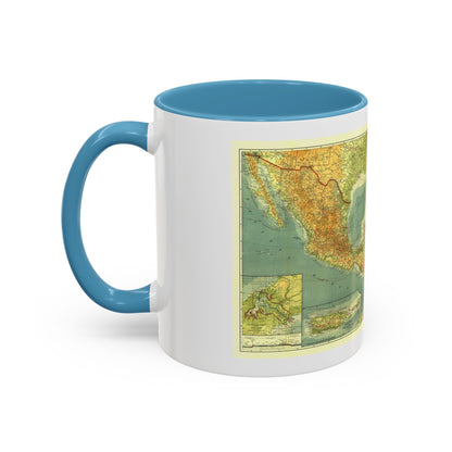 Central America and the West Indies (1922) (Map) Accent Coffee Mug