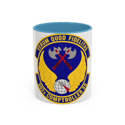 802d Comptroller Squadron (U.S. Air Force) Accent Coffee Mug