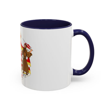 Great coat of arms of the house of Grimaldi - Accent Coffee Mug