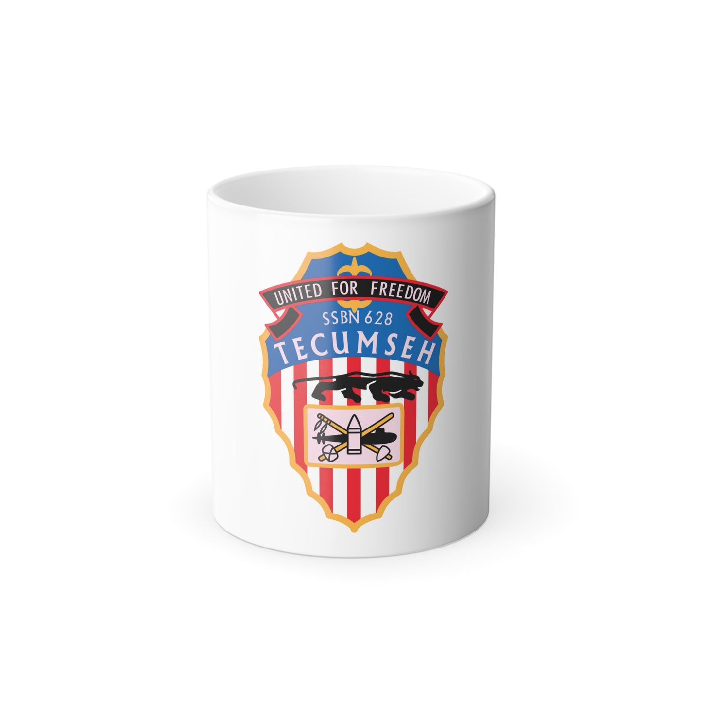 United For Freedom SSBN 262 Tecumseh (U.S. Navy) Color Changing Mug 11oz