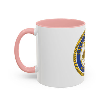 Seal of Houston Texas - Accent Coffee Mug