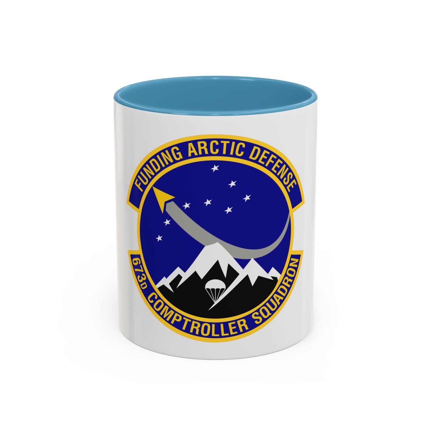 673d Comptroller Squadron (U.S. Air Force) Accent Coffee Mug