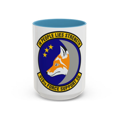 919th Force Support Squadron (U.S. Air Force) Accent Coffee Mug