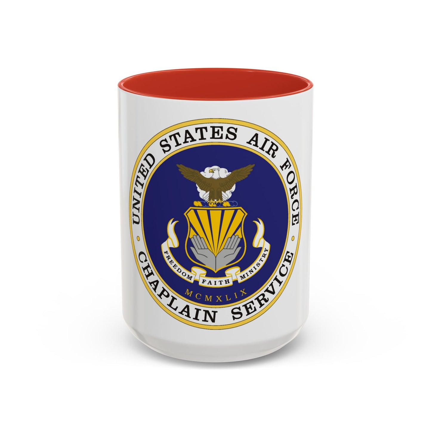 Air Force Chaplain Service (U.S. Air Force) Accent Coffee Mug