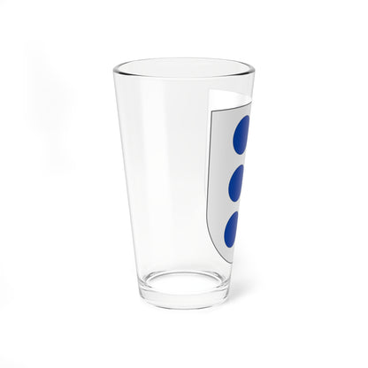 Escudo de Castro (Portugal) (Coat of Arms) Pint Glass 16oz
