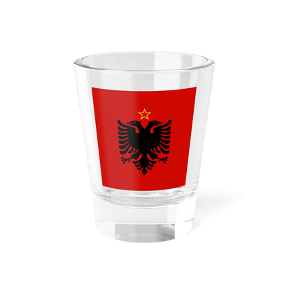 Presidential flag of Albania 1946 to 1992 - Shot Glass 1.5oz