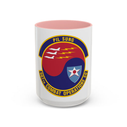 607th Combat Operations Squadron (U.S. Air Force) Accent Coffee Mug