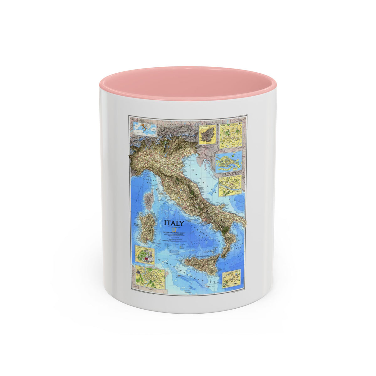 Italy (1995) (Map) Accent Coffee Mug
