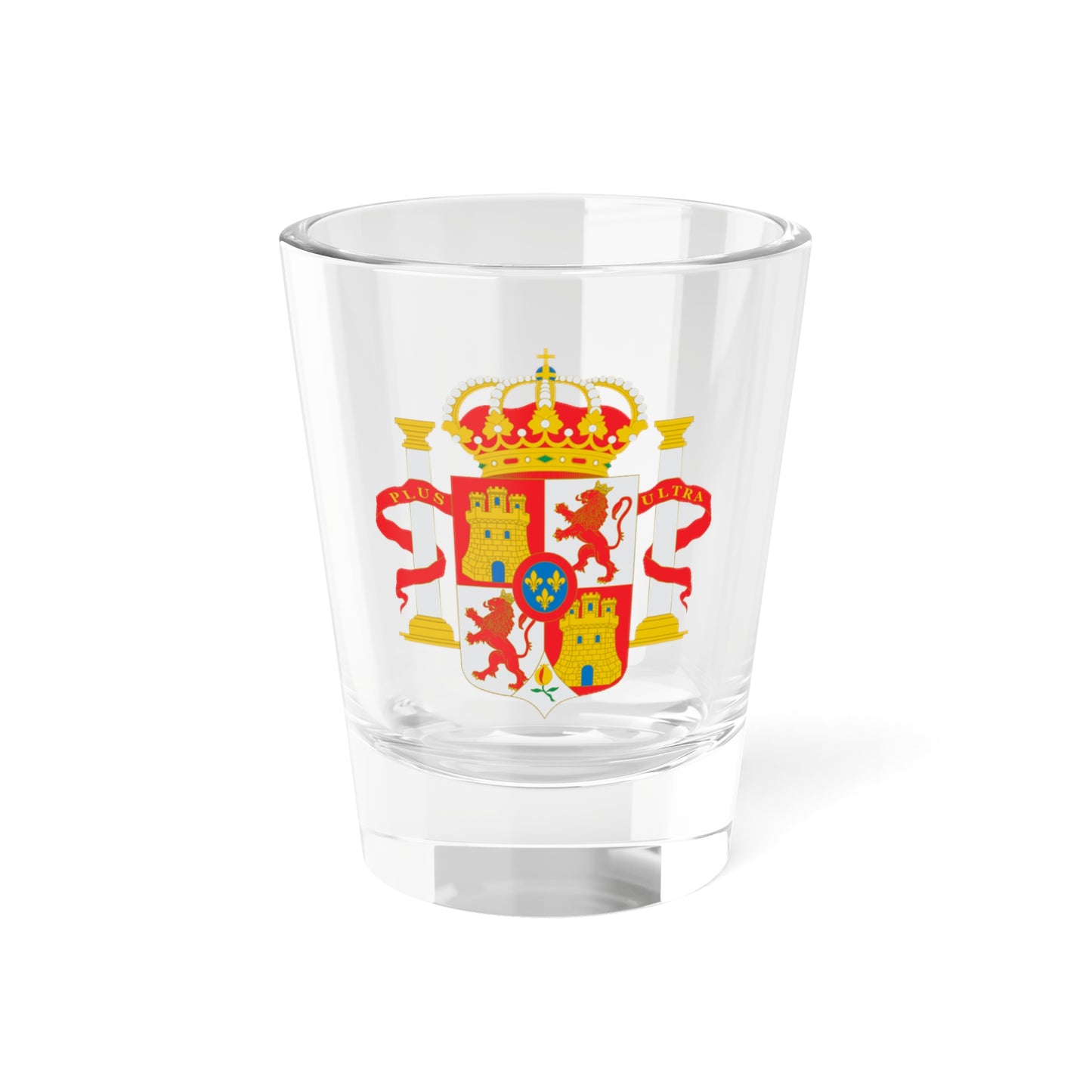 Escudo del rey de España abreviado antes de 1868 (Spain) (Coat of Arms) Shot Glass 1.5oz