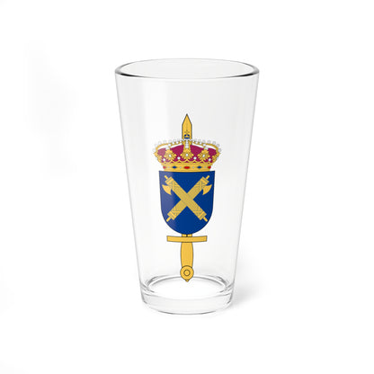 Försvarsmaktens Militärpolisenhet vapen (Sweden) (Coat of Arms) Pint Glass 16oz