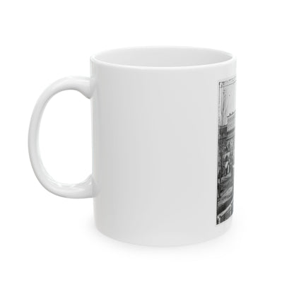 Atlanta, Ga. Trout House, Masonic Hall, And Federal Encampment On Decatur Street (U.S. Civil War) White Coffee Mug