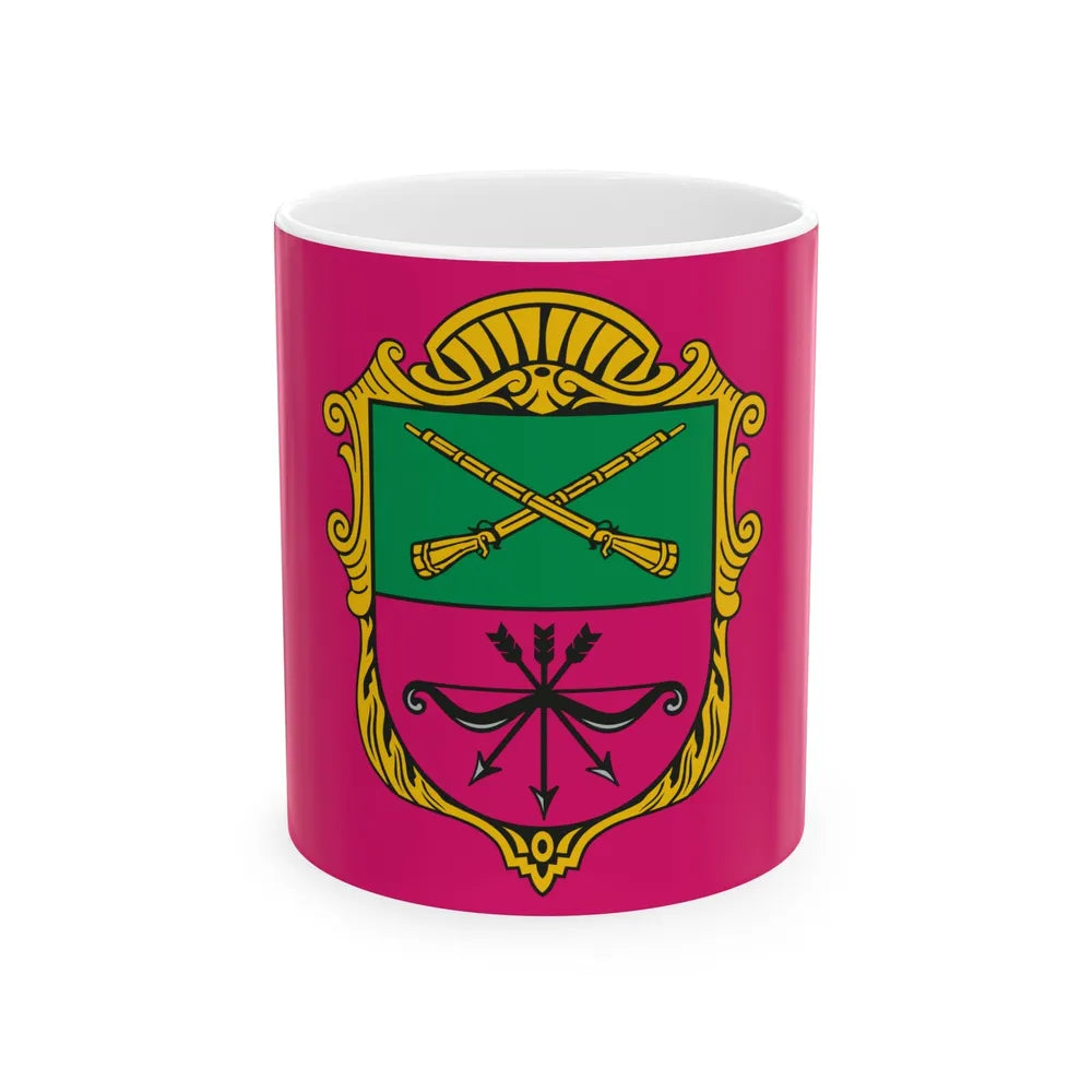 Flag of Zaporizhzhia Ukraine - White Coffee Mug-11oz-Go Mug Yourself