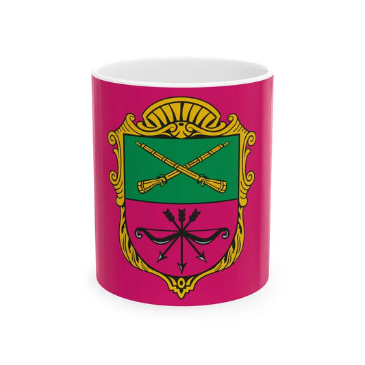 Flag of Zaporizhzhia Ukraine - White Coffee Mug-11oz-Go Mug Yourself