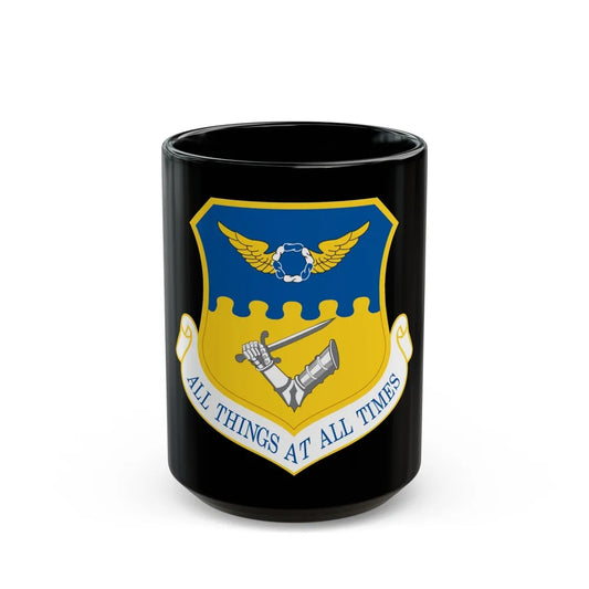 121st Air Refueling Wing (U.S. Air Force) Black Coffee Mug-15oz-Go Mug Yourself