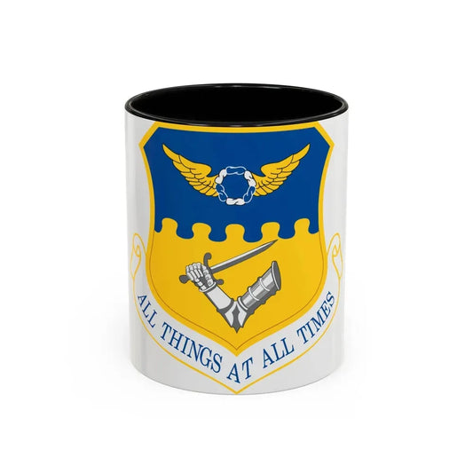 121st Air Refueling Wing (U.S. Air Force) Accent Coffee Mug 11oz Black - Go Mug Yourself