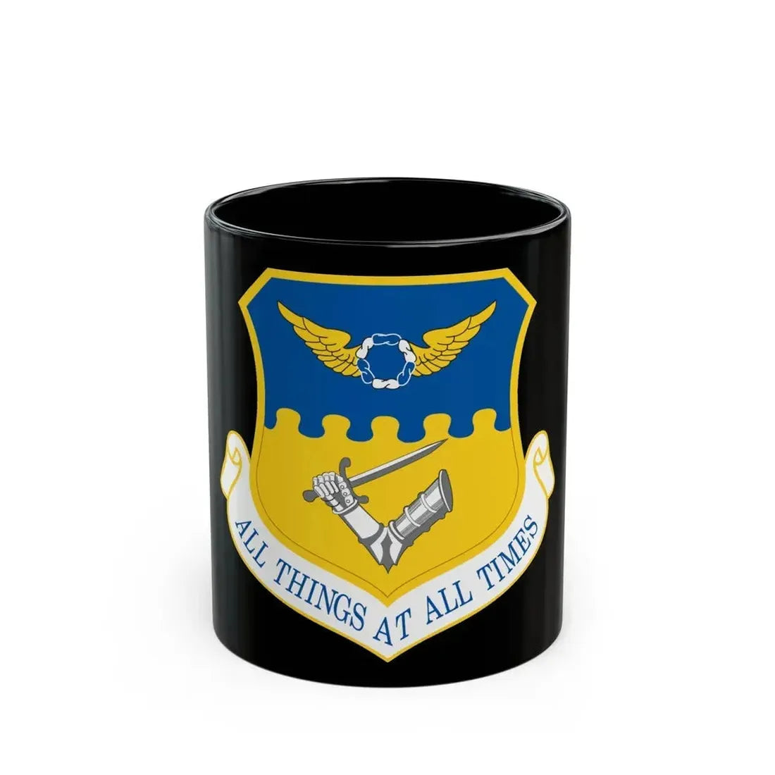 121st Air Refueling Wing (U.S. Air Force) Black Coffee Mug 11oz - Go Mug Yourself